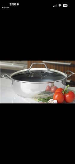 Princess House Stainless Steel Nonstick 8¾-Qt. Deep Casserole 5237