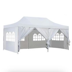 10 x 20 Pop Up Canopy With Sidewalls