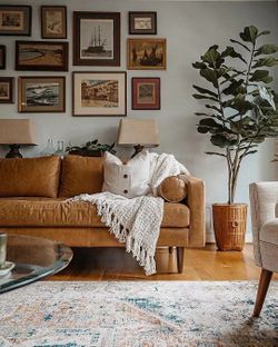 Leather couch