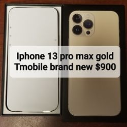 iPhone 13 Pro Max Gold Tmobile Brand new 