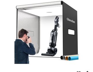 Glendan 32"x32" Light Box Photography, Large Photo Light Box with 3 Light Panels, 792 LED Beads, CRI >95, Professional Photo Booth Shooting Tent Kit w