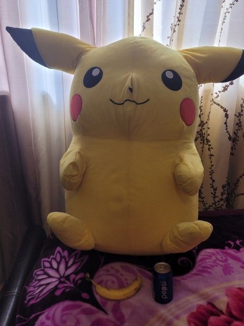 Pokemon GIANT Stuffed Big Pikachu Used