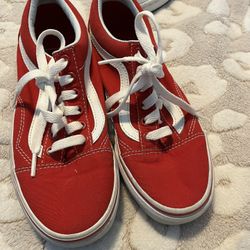 Vans Size 4 Red