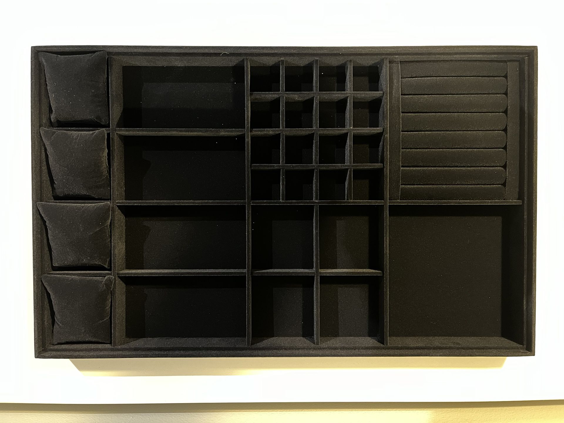 Jewelry Tray set - 36 Compartments - Black