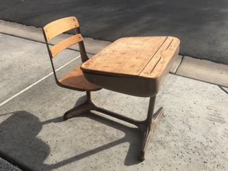 Vintage school desk