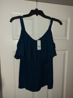 New Navy Blue Blouse NY&C
