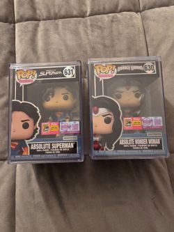 SDCC Funko Absolute Superman and Wonder Woman