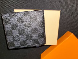 Monogram wallet black leather men’s