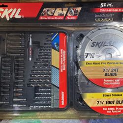 New Skil 51 pc Circular Saw Blade Drilling  & Driving Set