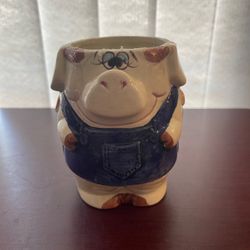 Pig County fair pig flower pot