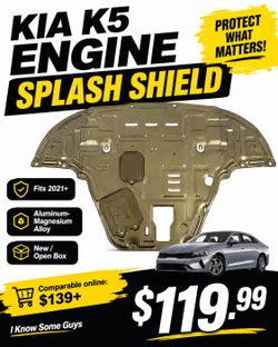 Kia K5 Aluminum-Magnesium Engine Splash Shield — 2021+