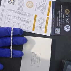 925 Sterling Silver Tennis Bracelet With Genuine Moissanite