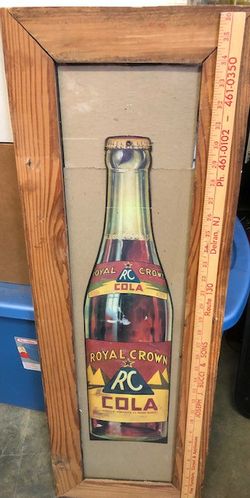 RC Cola advertising framed