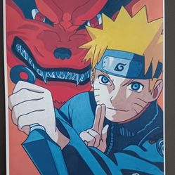 Naruto and Kurama Print