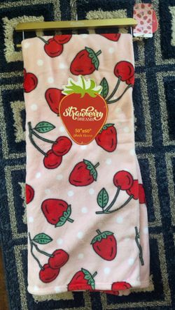 Strawberry And Cherry Throw