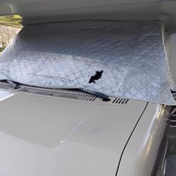 RV front windshield cover.