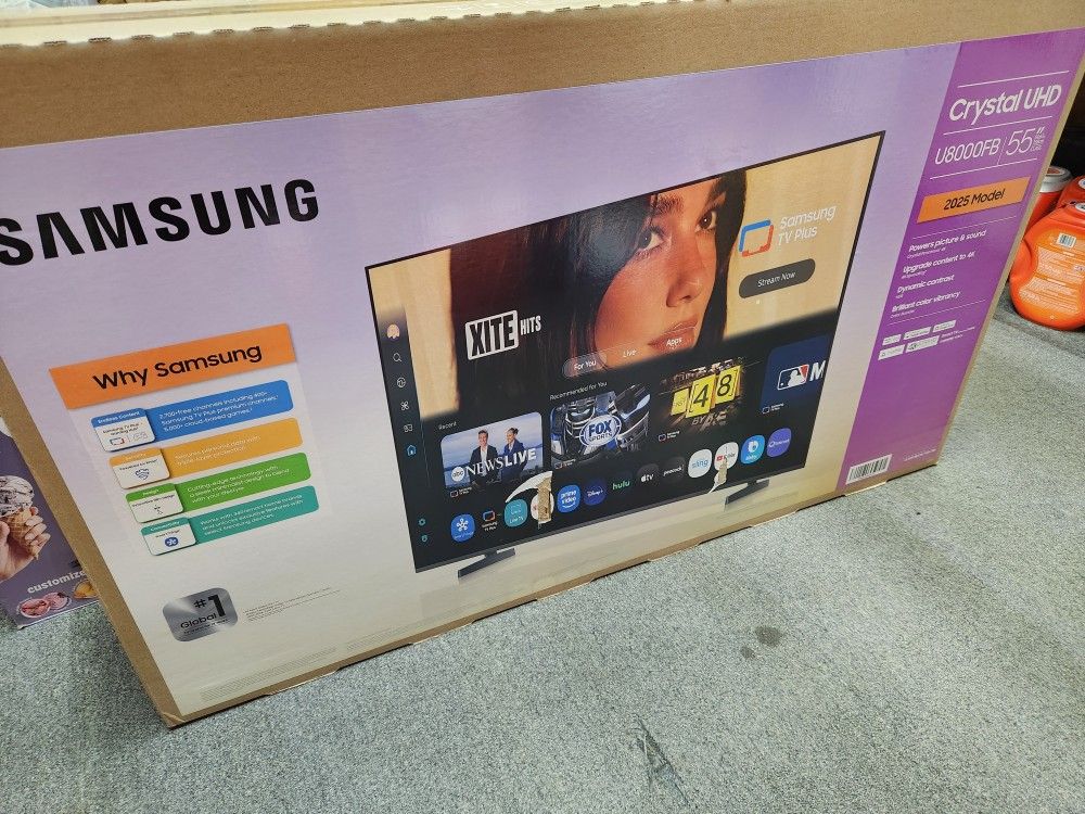 Samsung 55" Class Crystal UHD 4K Smart Tv. 2025