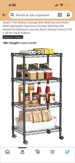 Storage shelves