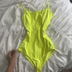 Neon Yellow Zara Bodysuit Size S