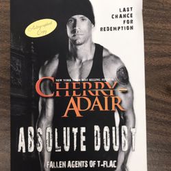 cherry adair absolute doubt autographed book