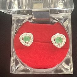 Colombian Emerald Earrings And Bracelet.