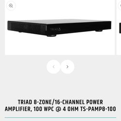 TRIAD 8-ZONE/16-CHANNEL POWER AMPLIFIER