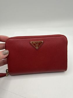 Authentic Prada Zip Around Wallet