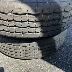 Pair 225/75R15 Trailer Tires