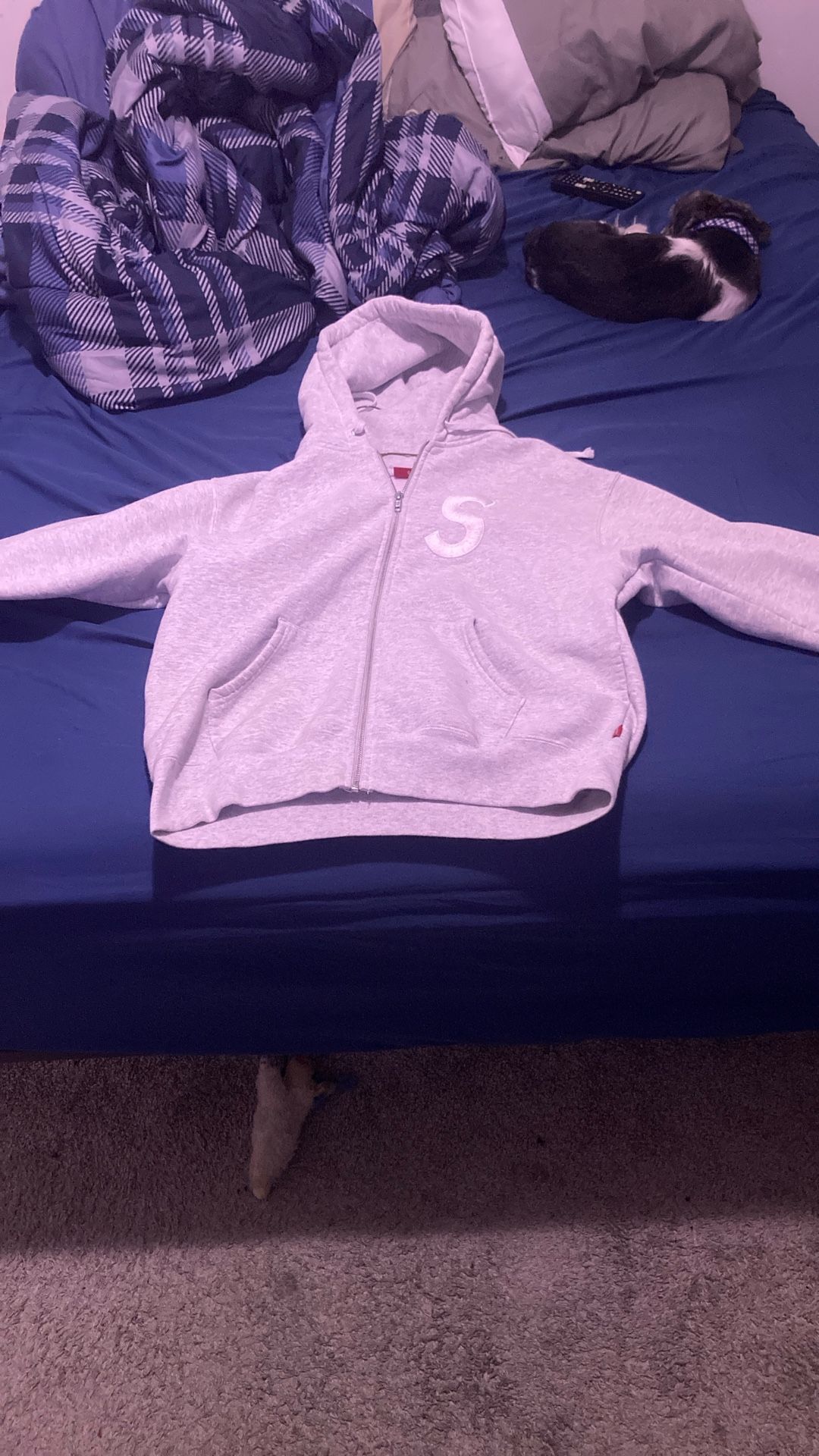 Grey Supreme Hoodie