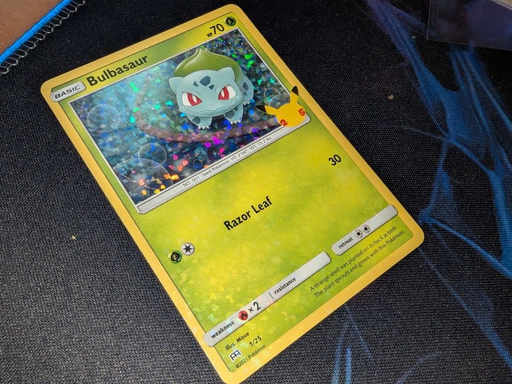 Bulbasaur 1/25 McDonald's 25th anniversary promo Holo Pokemon