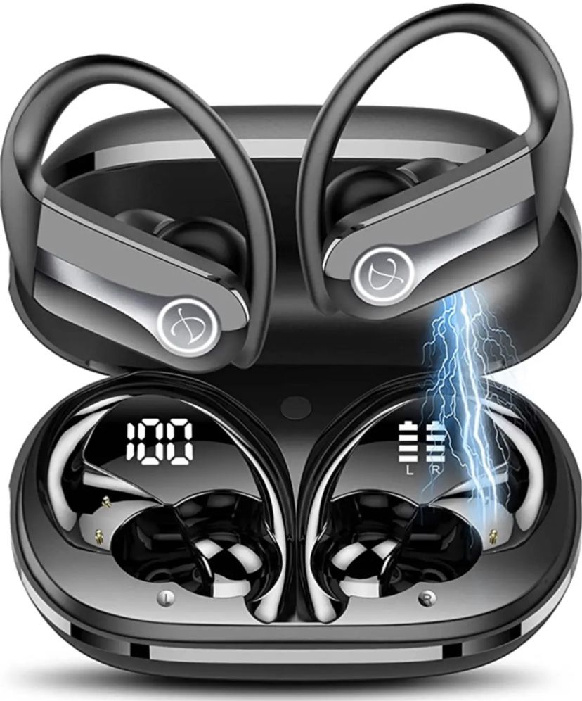 Wireless Waterproof Earbuds Over-Ear Bluetooth Headphones