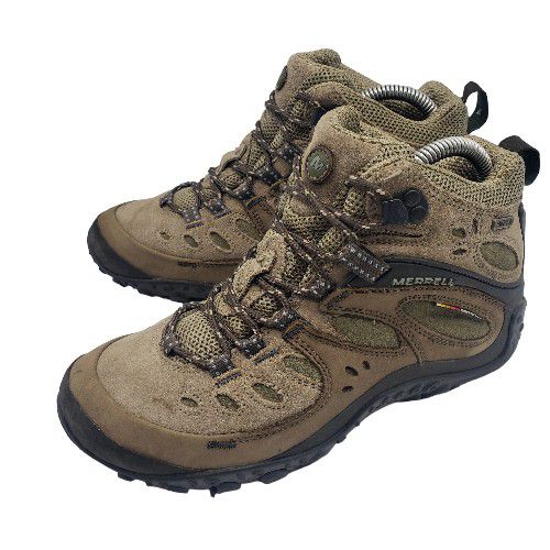 Merrell Boots Womens 'Chameleon Arc' WP Hiking Boots J86946 Brown Suede Size 6.5