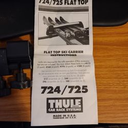 Thule 724 725 Flat Top Ski Carrier for Sale in Miami FL OfferUp