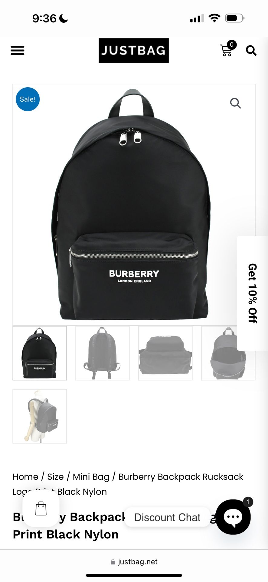 Burberry bookbag