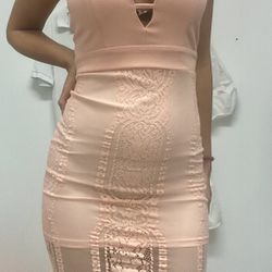 Lace Blush Dress size S