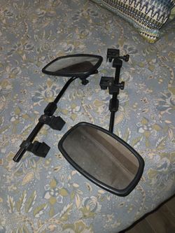 Clamp on side view mirror exteners