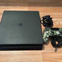 Sony PlayStation 4 Console With Controller And Cables