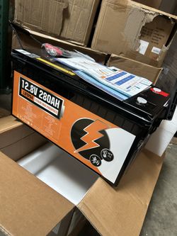 ECO-WORTHY 3584Wh 12V 280Ah LiFePO4 RV Battery w/Bluetooth & Low Temp Cutoff - Built-in 200A BMS - Deep Cycle for Camper, Trailer, Off-Grid, Solar Sys