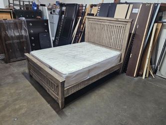 Queen bed and mattress