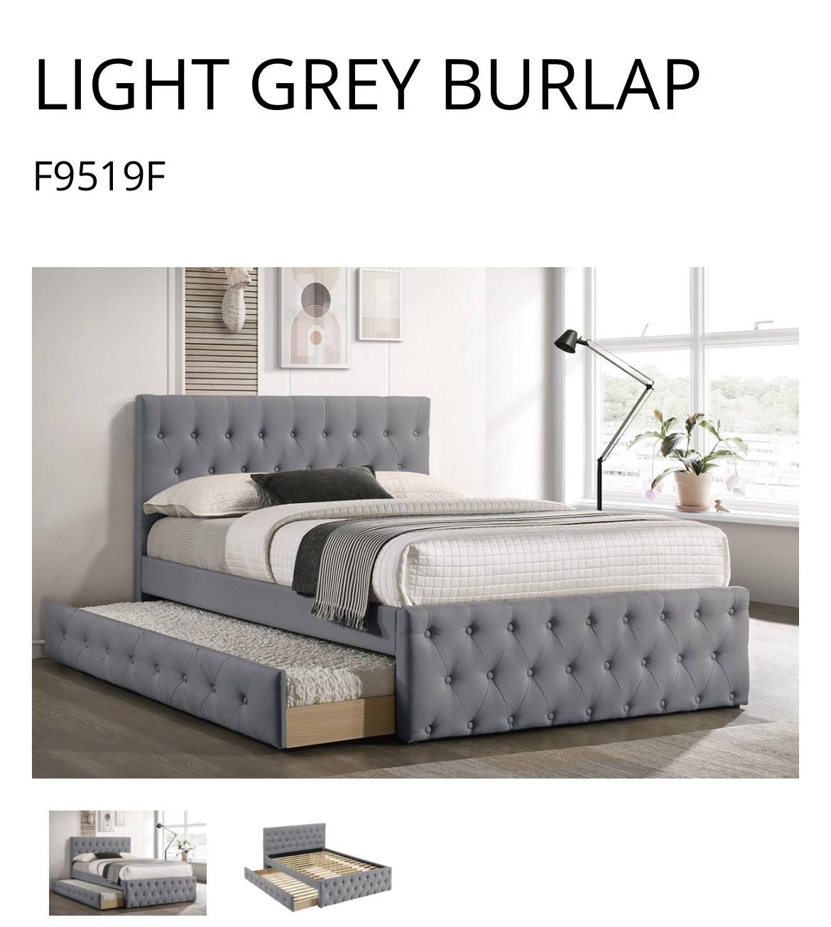 👉 Full Size Bed With Twin Size Trundle Bed With Both Mattresses Included In Price