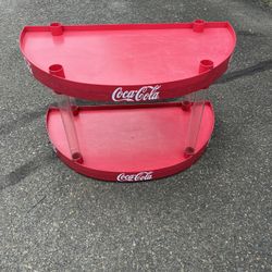 Coca Cola vintage plastic tabletop display. Item is 34” length x 20” tall