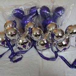 Disney Park Mickey Mouse Popcorn Bucket Collectable Set - 100 Years Purple and Silver 