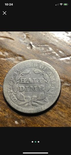 1857 United States Liberty 1/2 Half Dime 10c Thumbnail