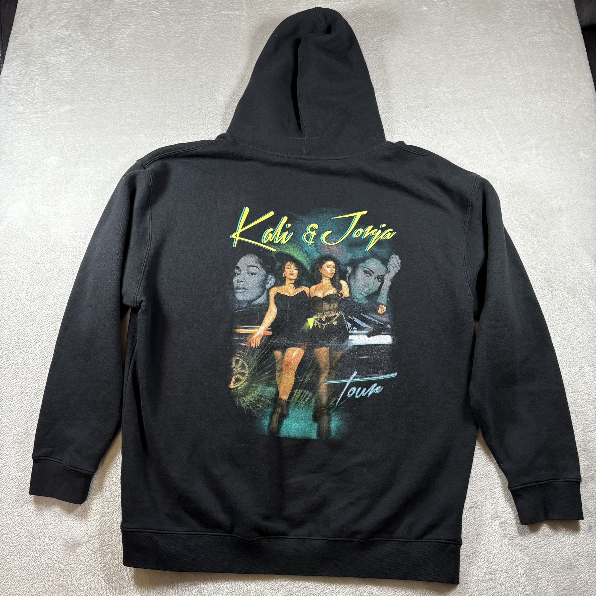 2019 Kali Uchis Jorja Smith Tour Hoodie Pullover Men's Size 2XL Black #1469