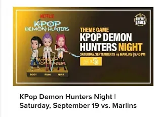 K-pop demon hunters  Padres bobblehead