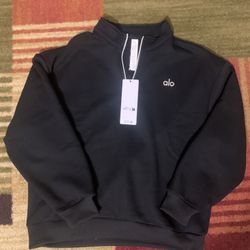 Alo Quarter Zip Black Size S