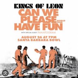 KINGS OF LEON SANTA BARBARA BOWL