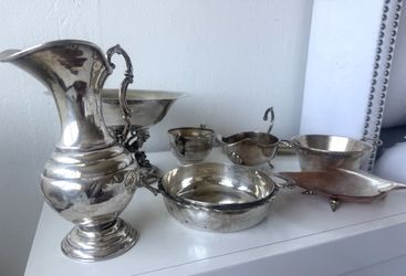 Vintage Silver-Plated Serving Collection – 8 Pieces – English/French Style