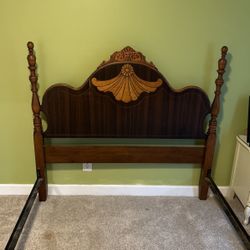 Antique Bed frame And Headboard