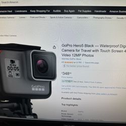 GoPro Hero5 - Black; Used 1 Time